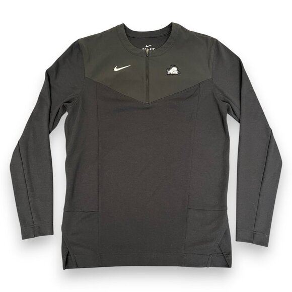 TCU Horned Frogs Men's Nike Black Quarter Zip Size Medium - Picture 1 of 6